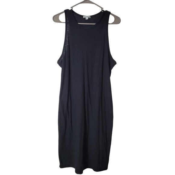 Standard James Perse Black Sleeveless Tank Dress Size 4 Cotton/Modal Blend - Picture 8 of 14